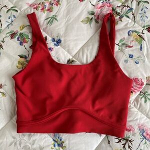 WILO red sports bra. Size medium
